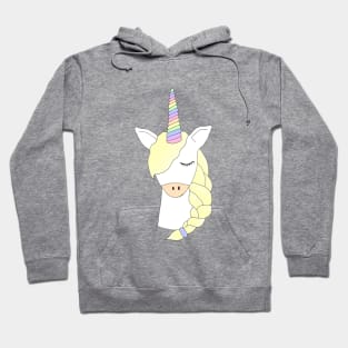 Unicorn Rainbow Braid Hoodie